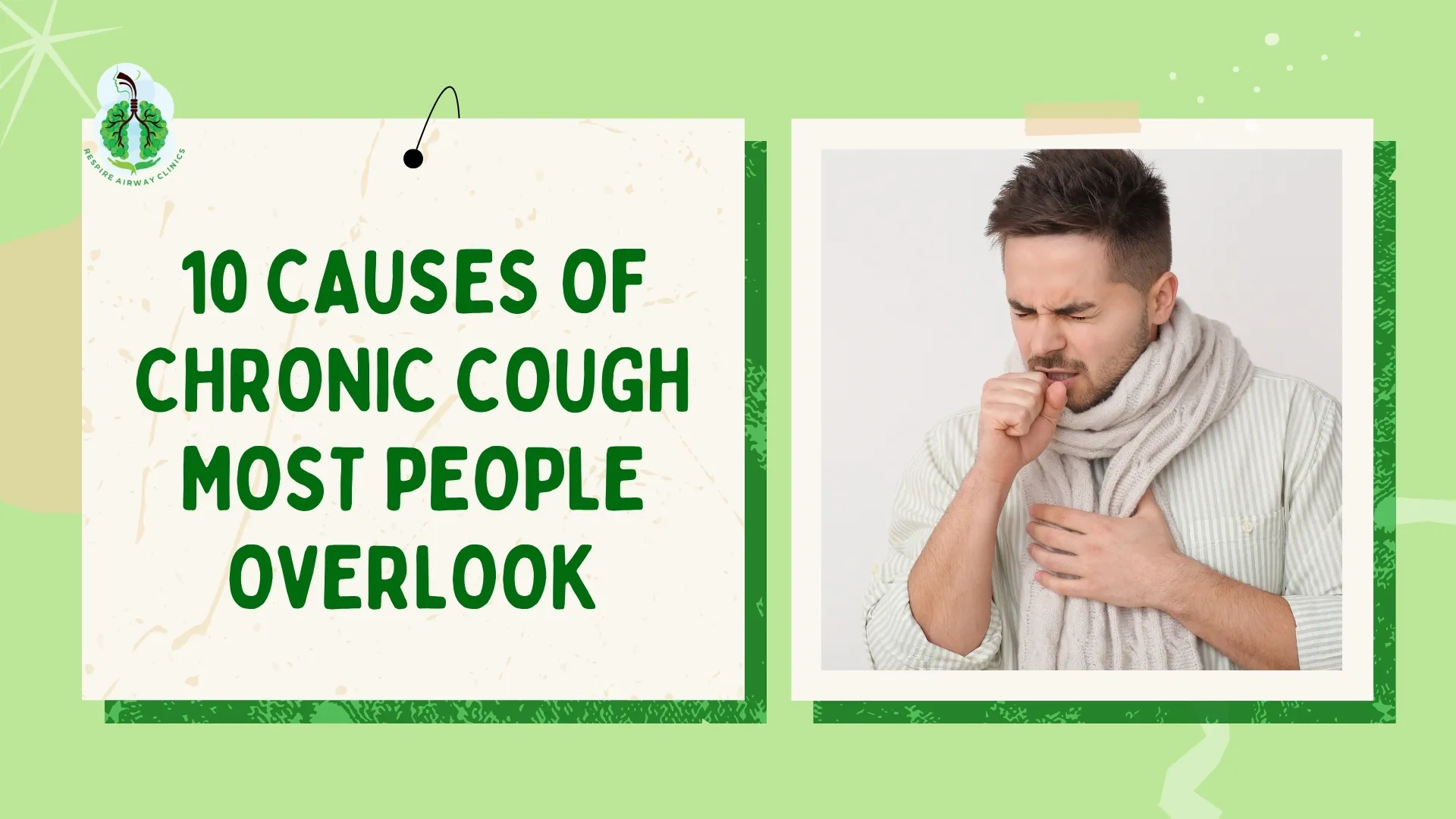 Person coughing into hand with concerned expression